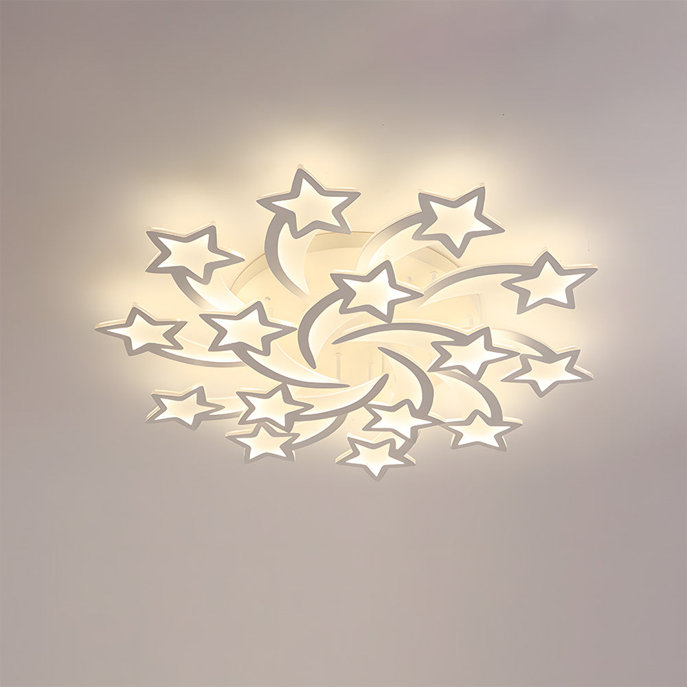 クリエイティブスターデザインリビングルームLEDシーリングライト