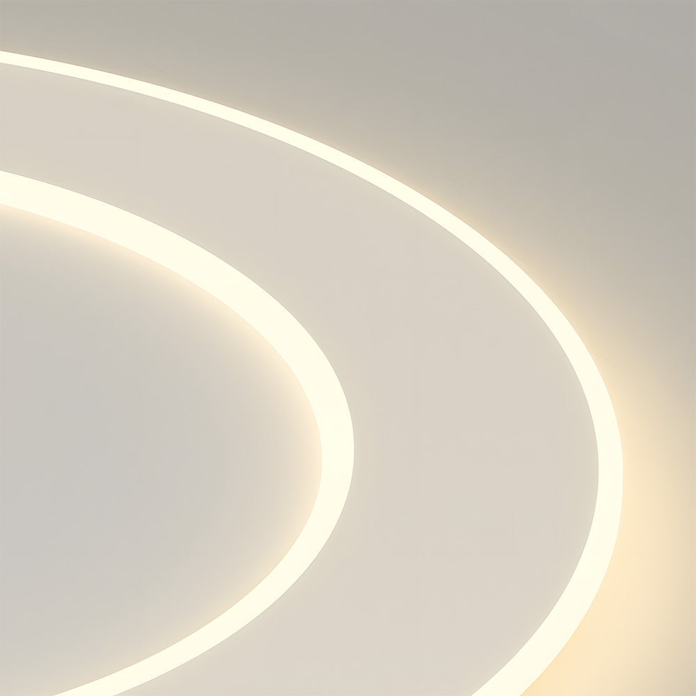 ミニマリストなホワイトアクリルLEDリビングルームシーリングライト