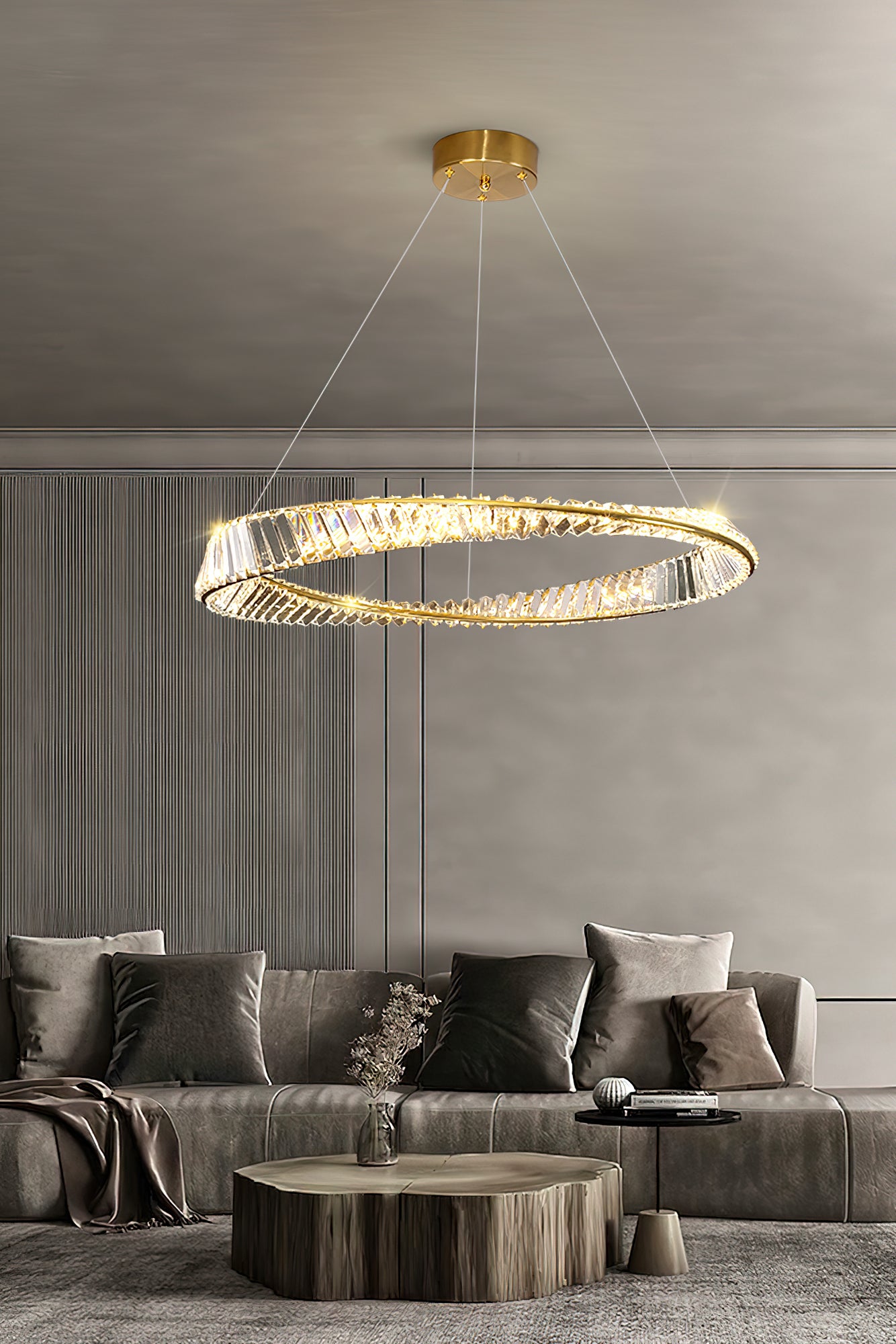 Ous クリスタル リング シャンデリア