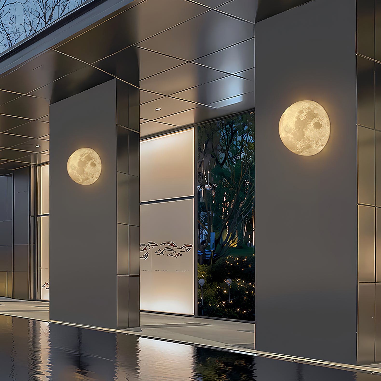 Hemisphere Moon Wall Lamp