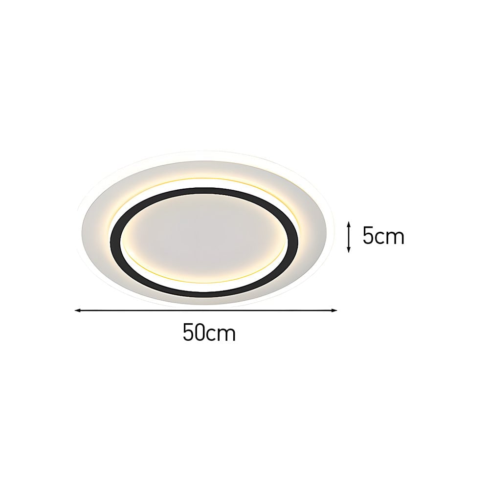 シンプルでクリエイティブなホワイトメタルLED寝室用シーリングライト