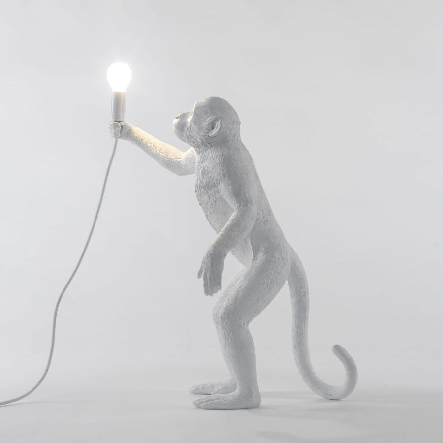 Monkey Resin Table Lamp