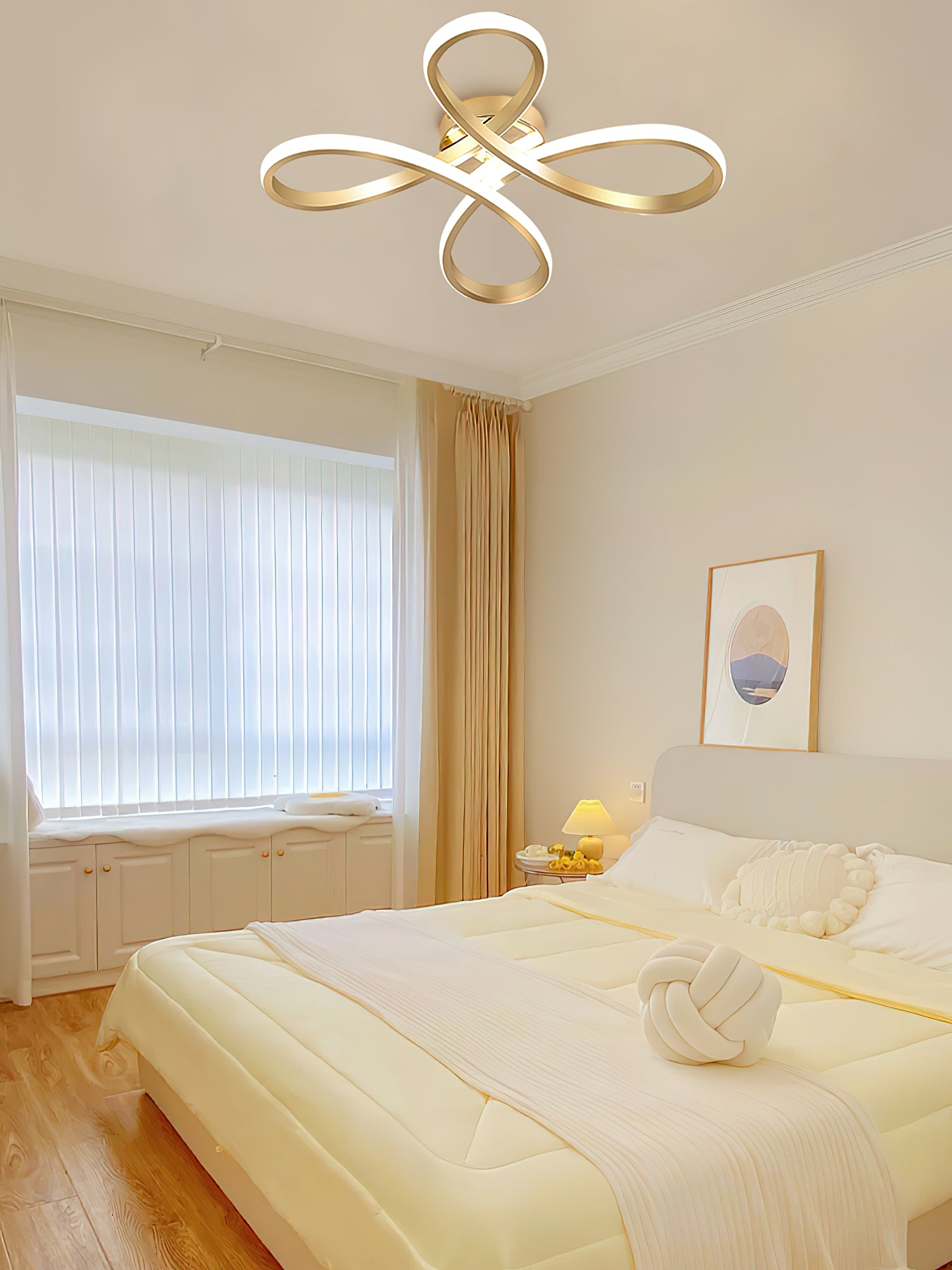 四つ葉のクローバーシリコンシーリングランプ