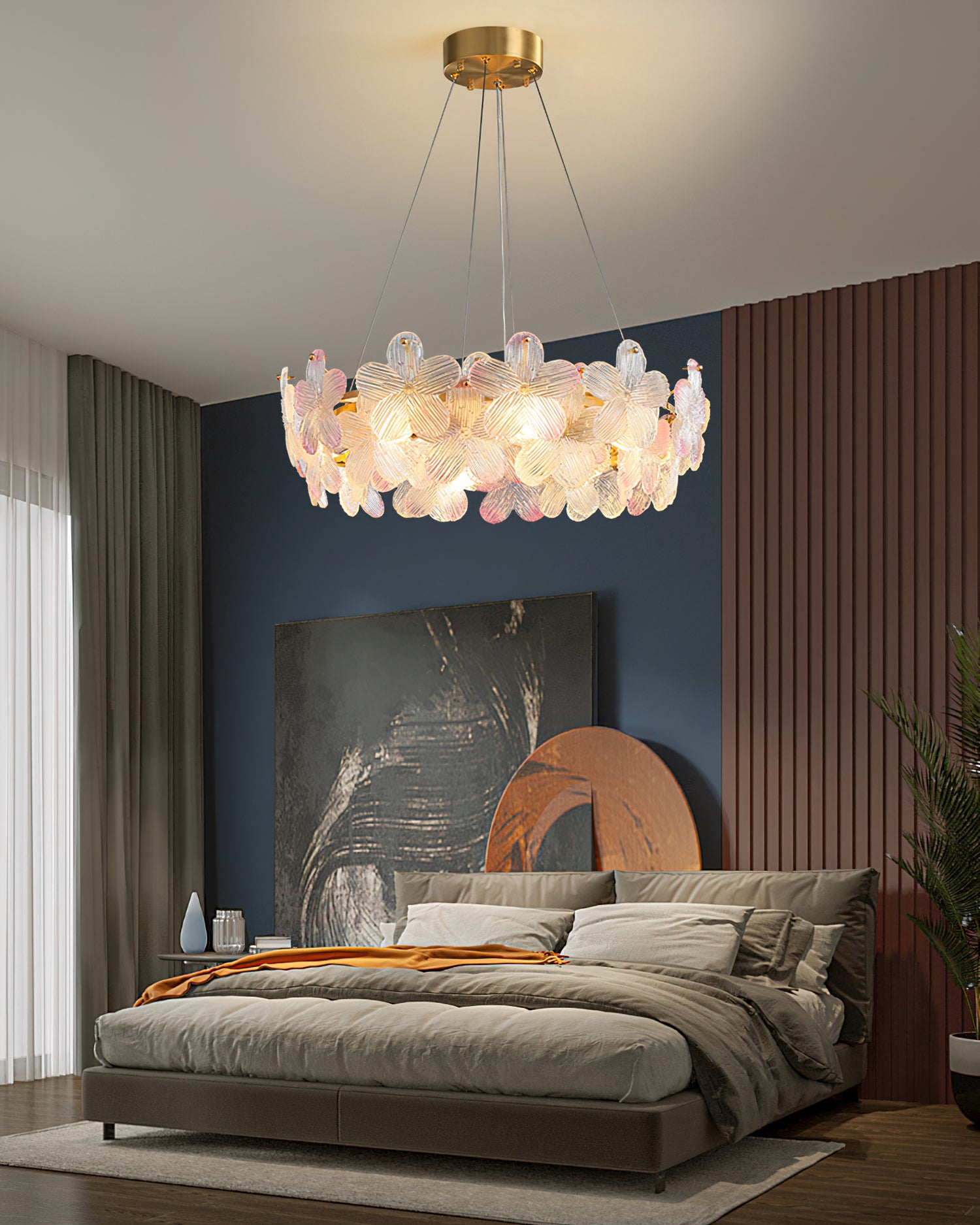 Charlotte Glass Flower Chandelier