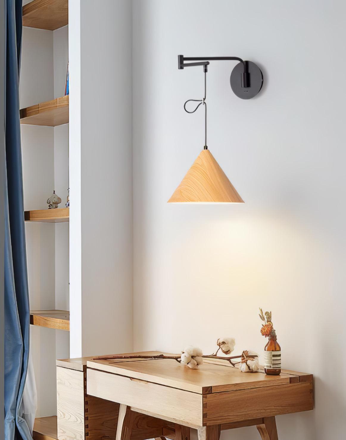 コーンスイングアームウォールランプ