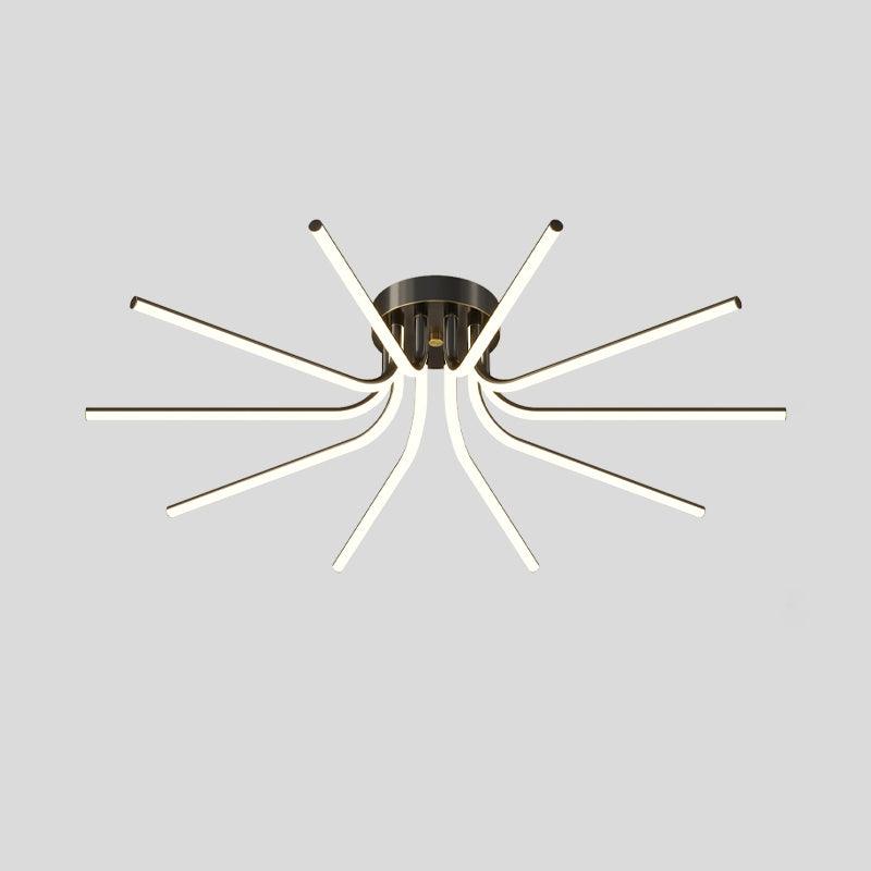 真鍮スターバーストシーリングランプ