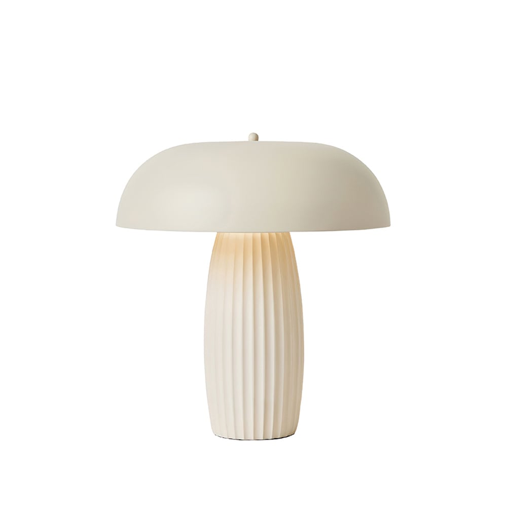 Ribbed Mushroom Table Lamp