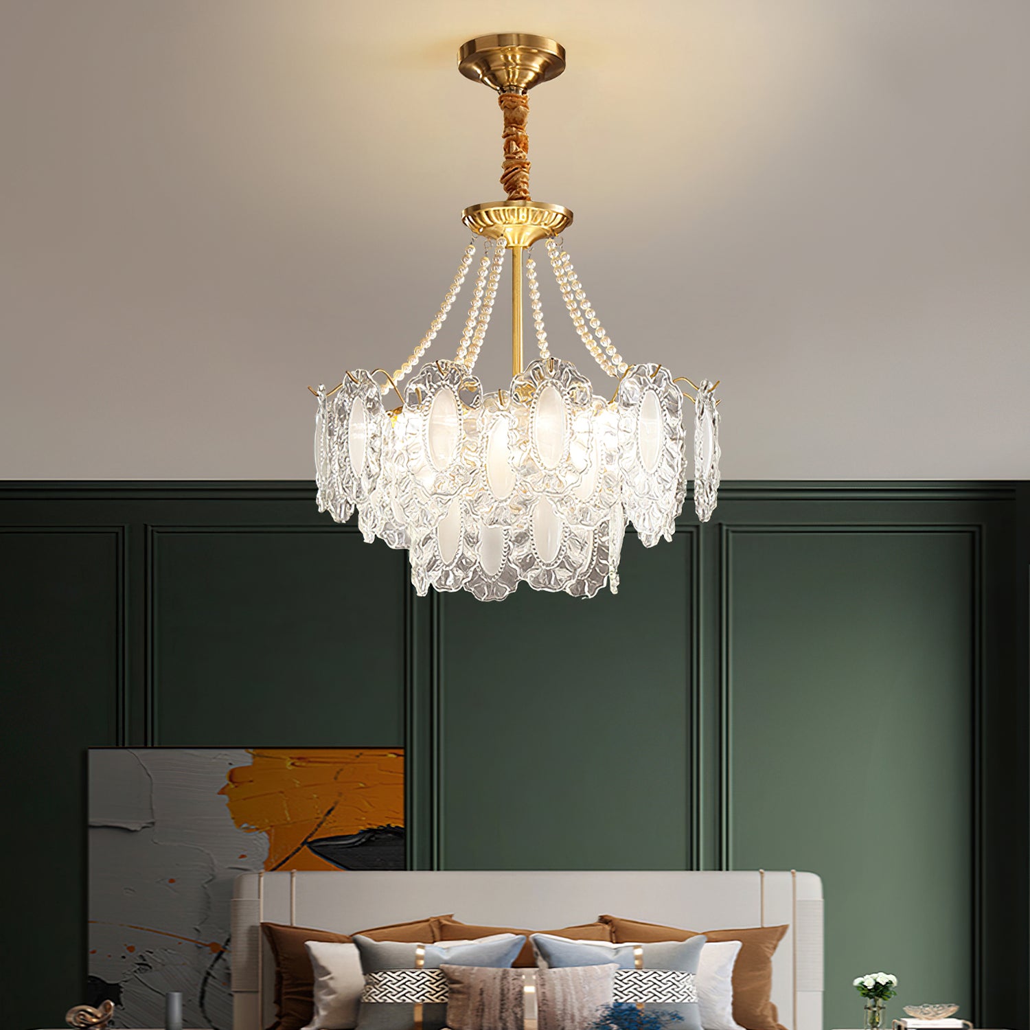 Nason Pearl Glass Chandelier