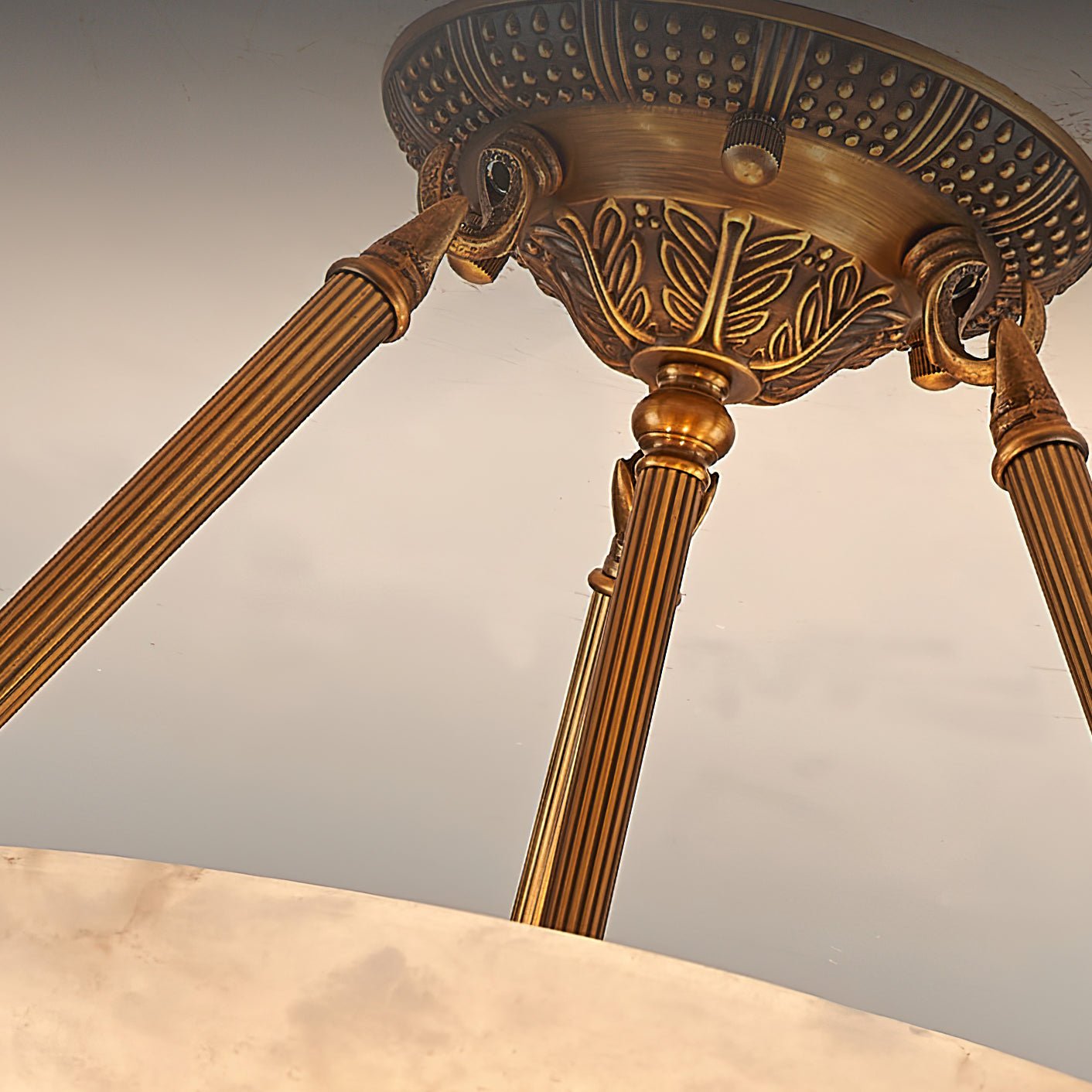 アラバスターボウル天井ランプ