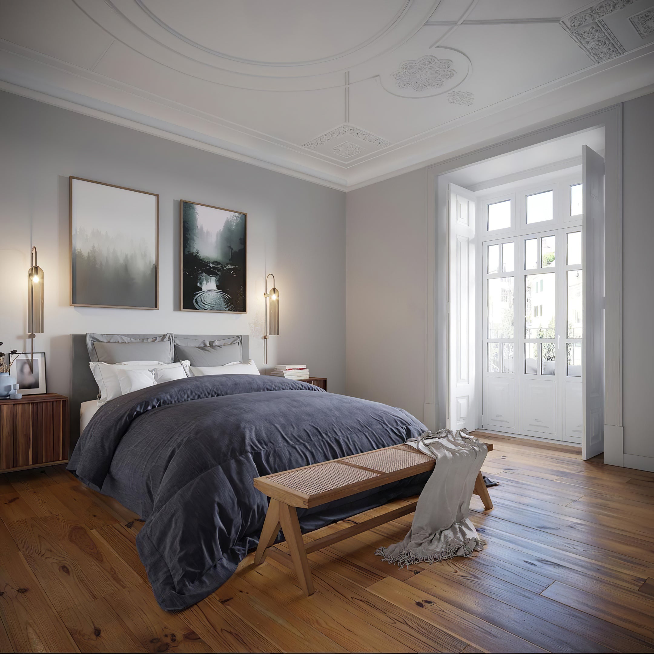 Long Tube Glass Wall Lamp