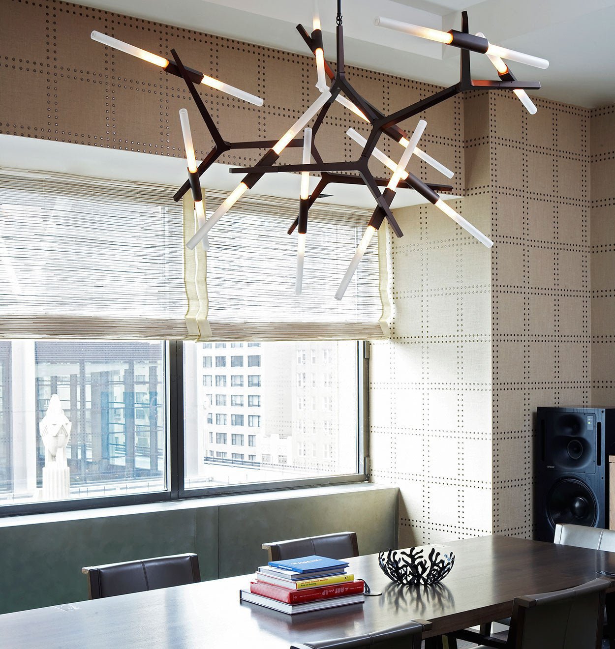 木の枝のシャンデリア