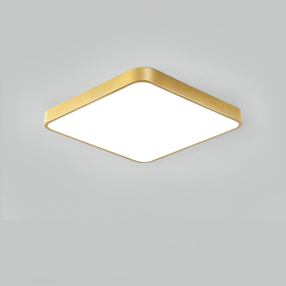 シックなゴールドアイアンLED寝室用シーリングライト