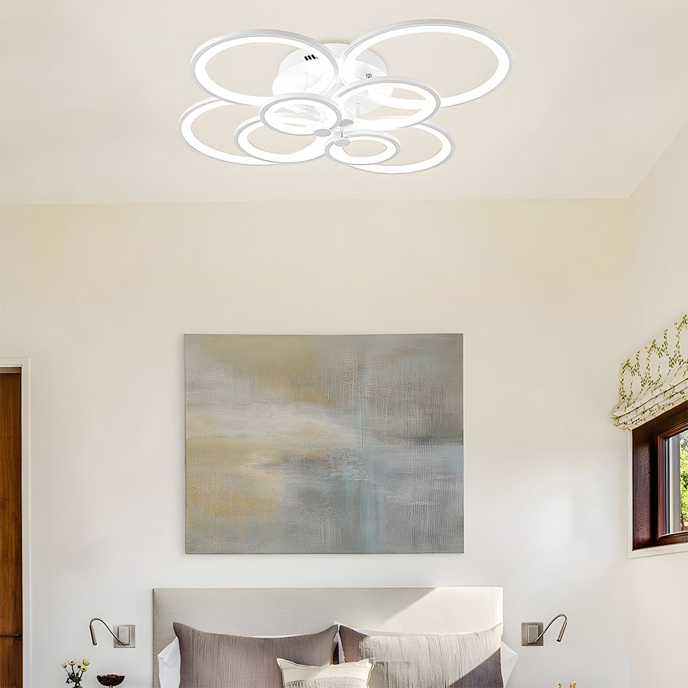 ユニークなデザインのマルチサークルLEDリビングルームシーリングライト