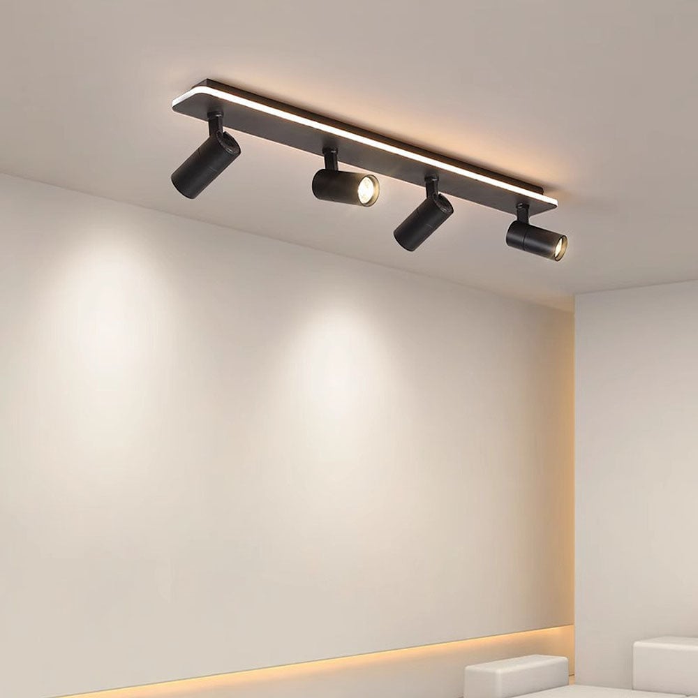 キッチン用のシンプルなトラック天井（白黒）