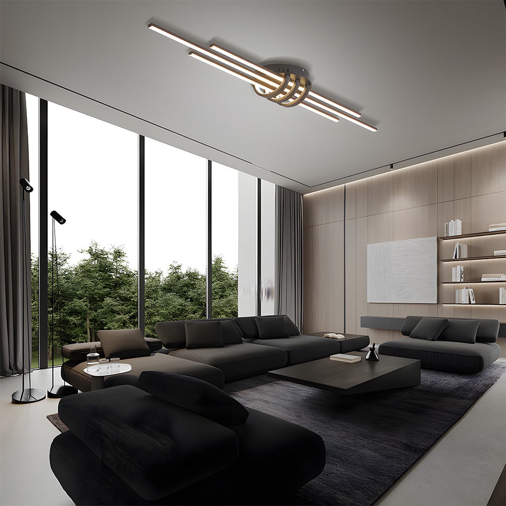 モダンなデザインラインのアルミ製廊下用天井ランプ