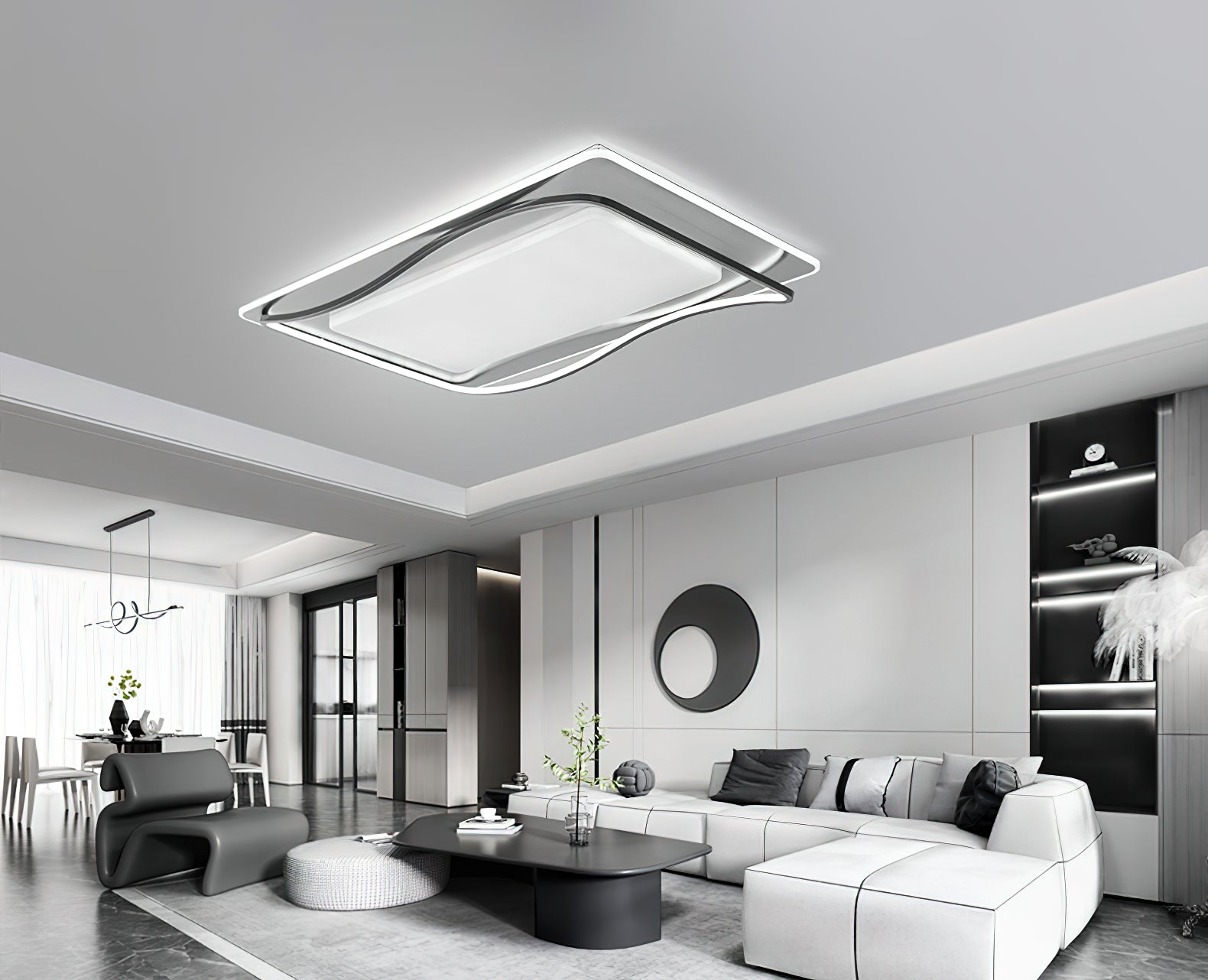 ミニマリスト超薄型シーリングランプ