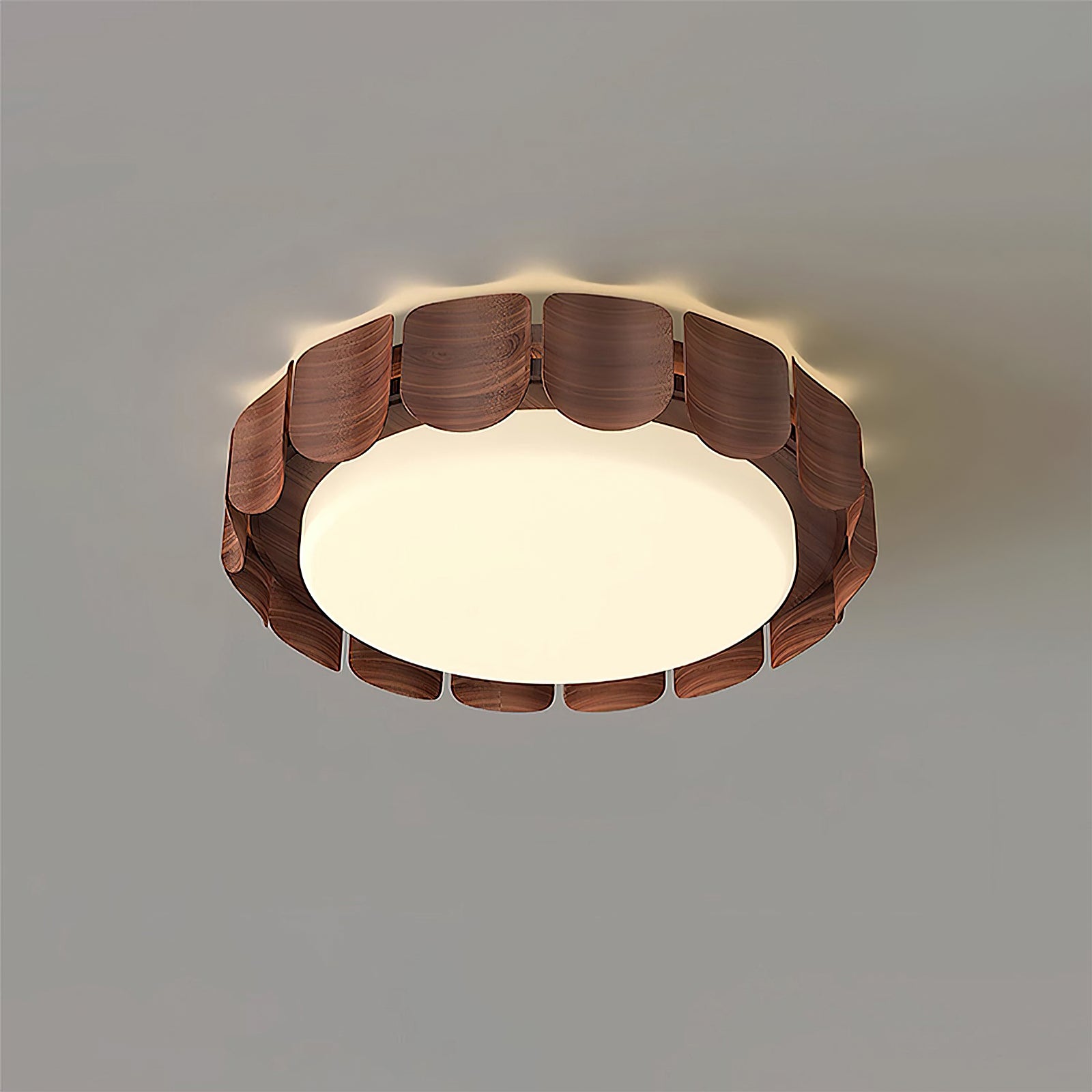 Wood Grain Pattern Ceiling Light