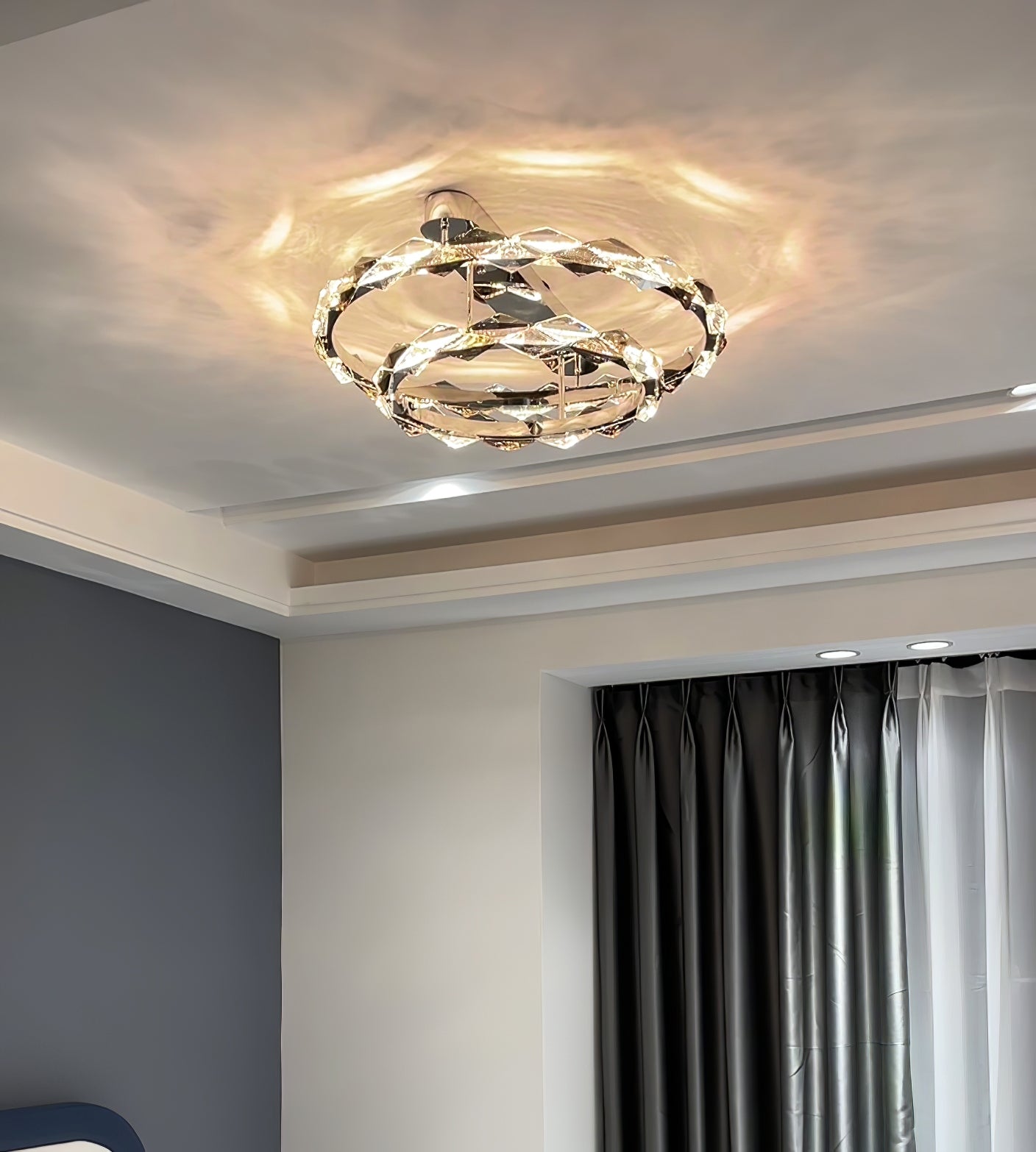 Rhombus Crystal Ceiling Lamp