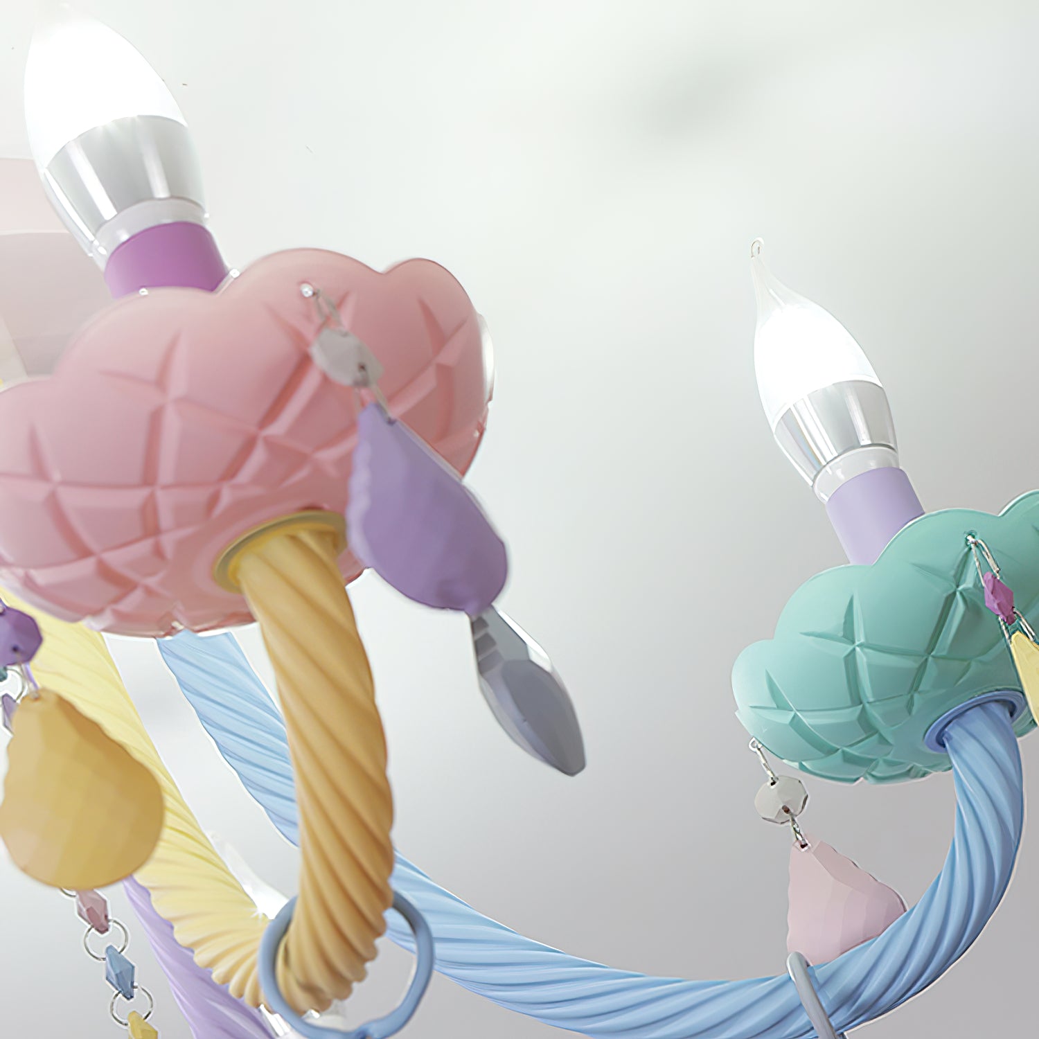 マカロン シャンデリア クリスタル シーリング ランプ