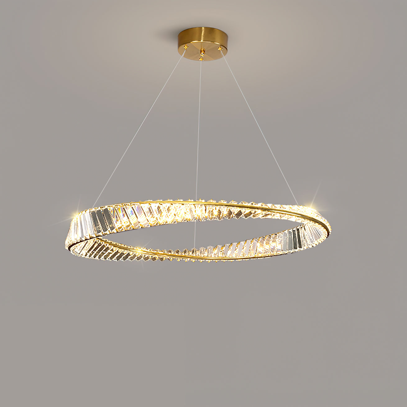 Ous クリスタル リング シャンデリア