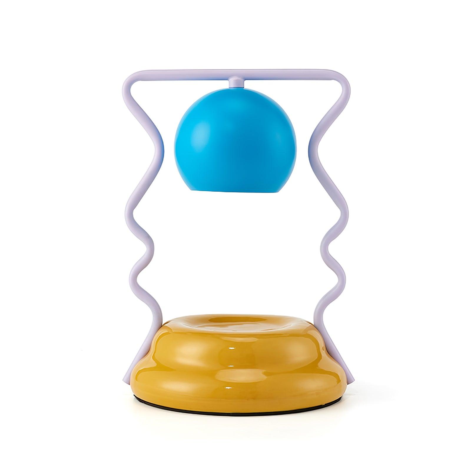 波線の明るいテーブルランプ