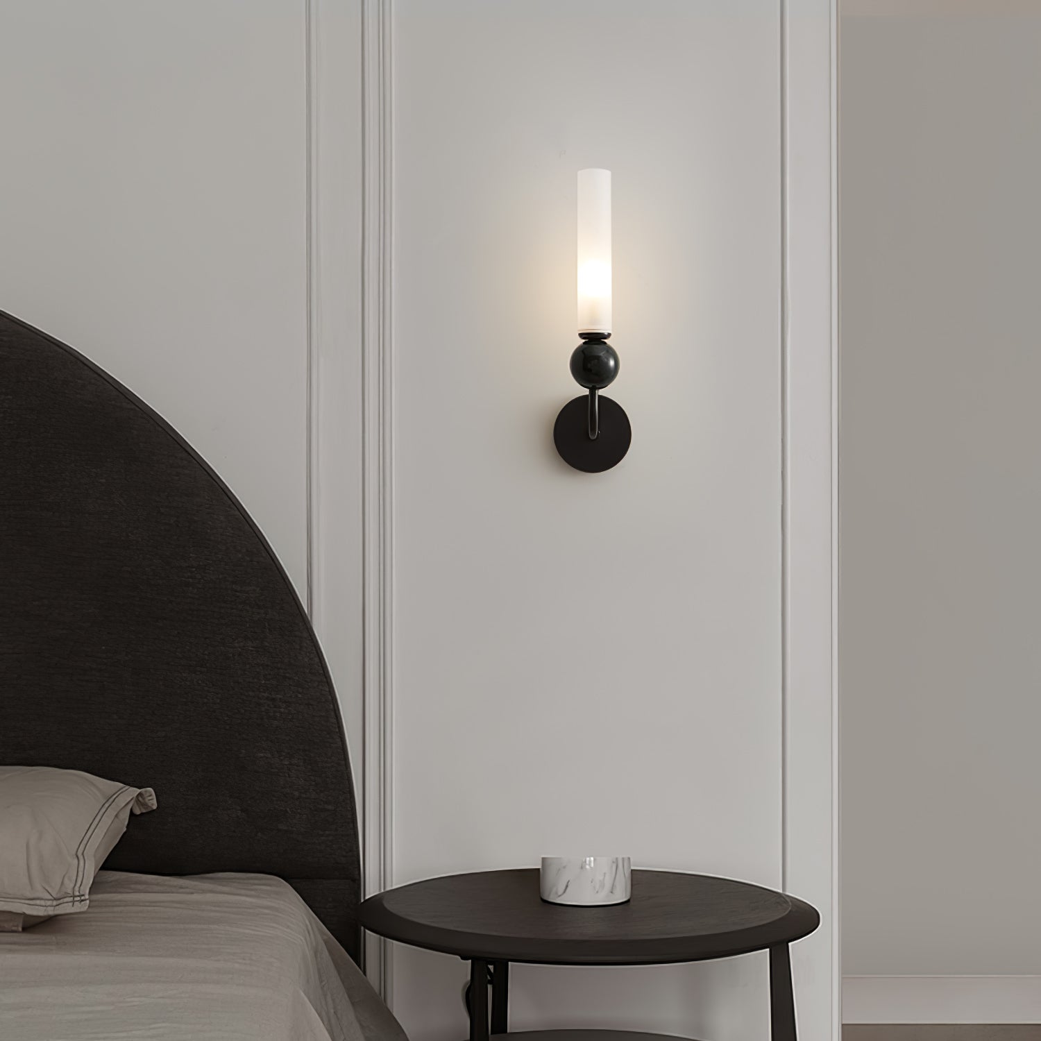 大理石の垂直ウォールランプ