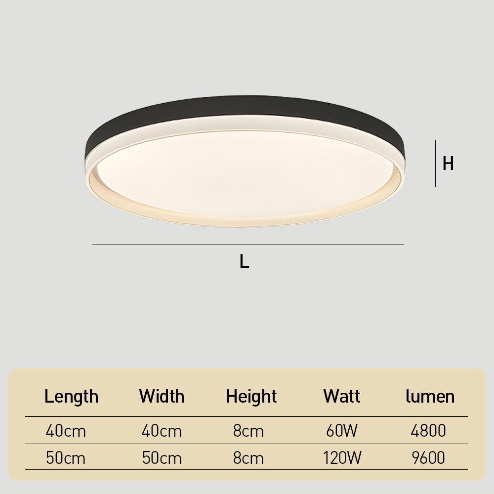 シンプルでミニマリストな超薄型フラッシュシーリングランプ