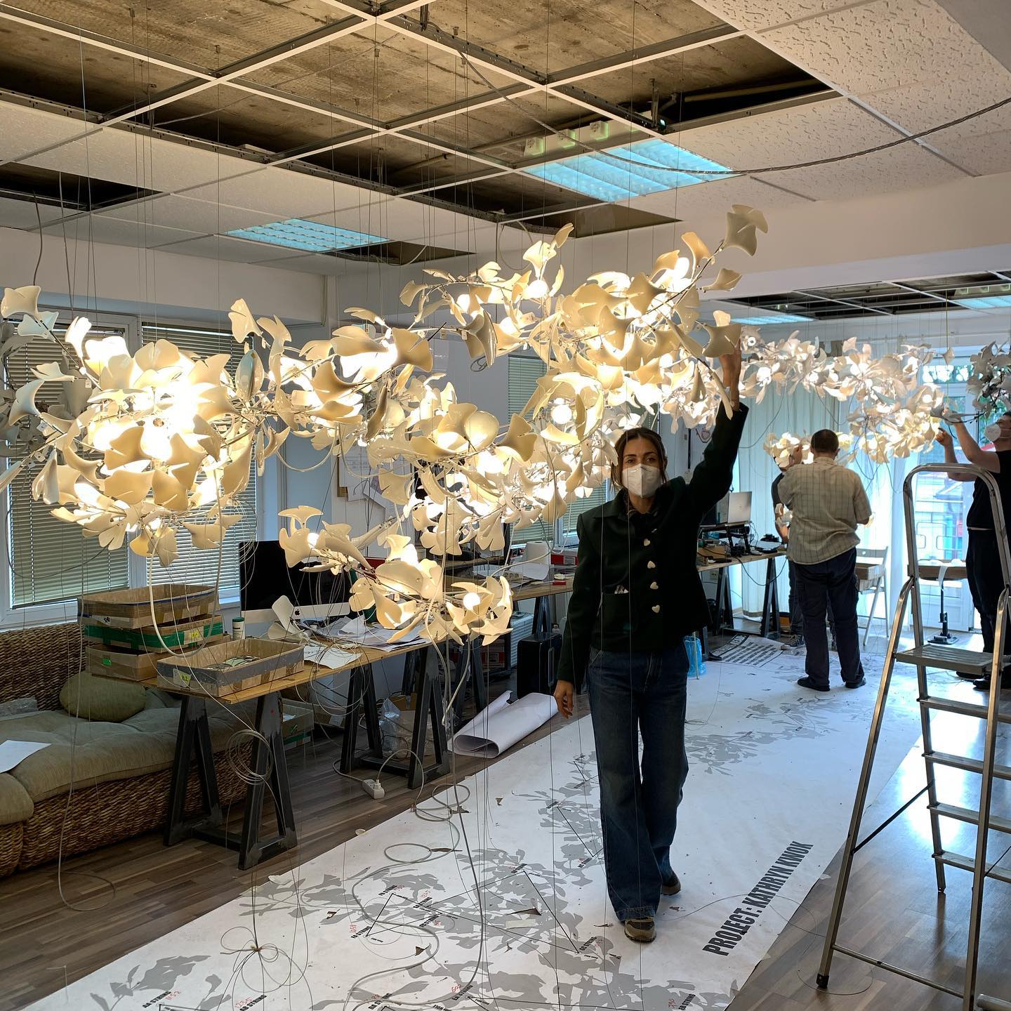 Gingko Chandelier C