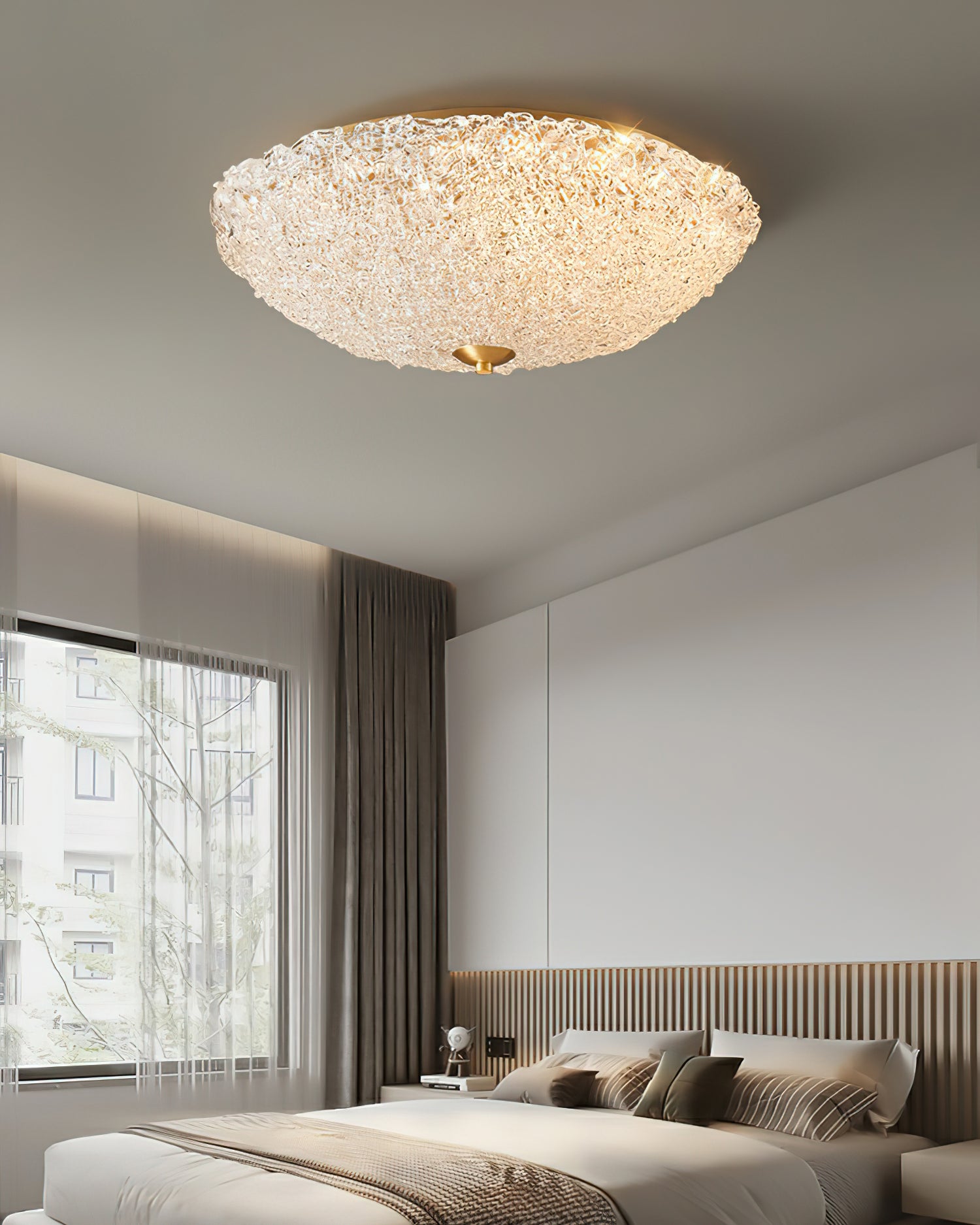 Crystal Wave Ceiling Light