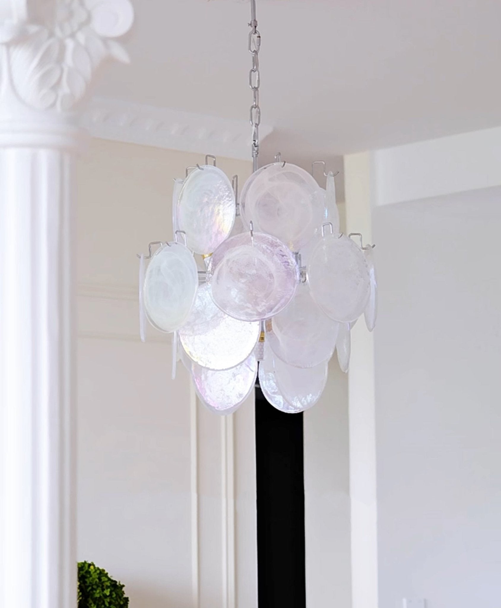 Loire Valley Glass Chandelier