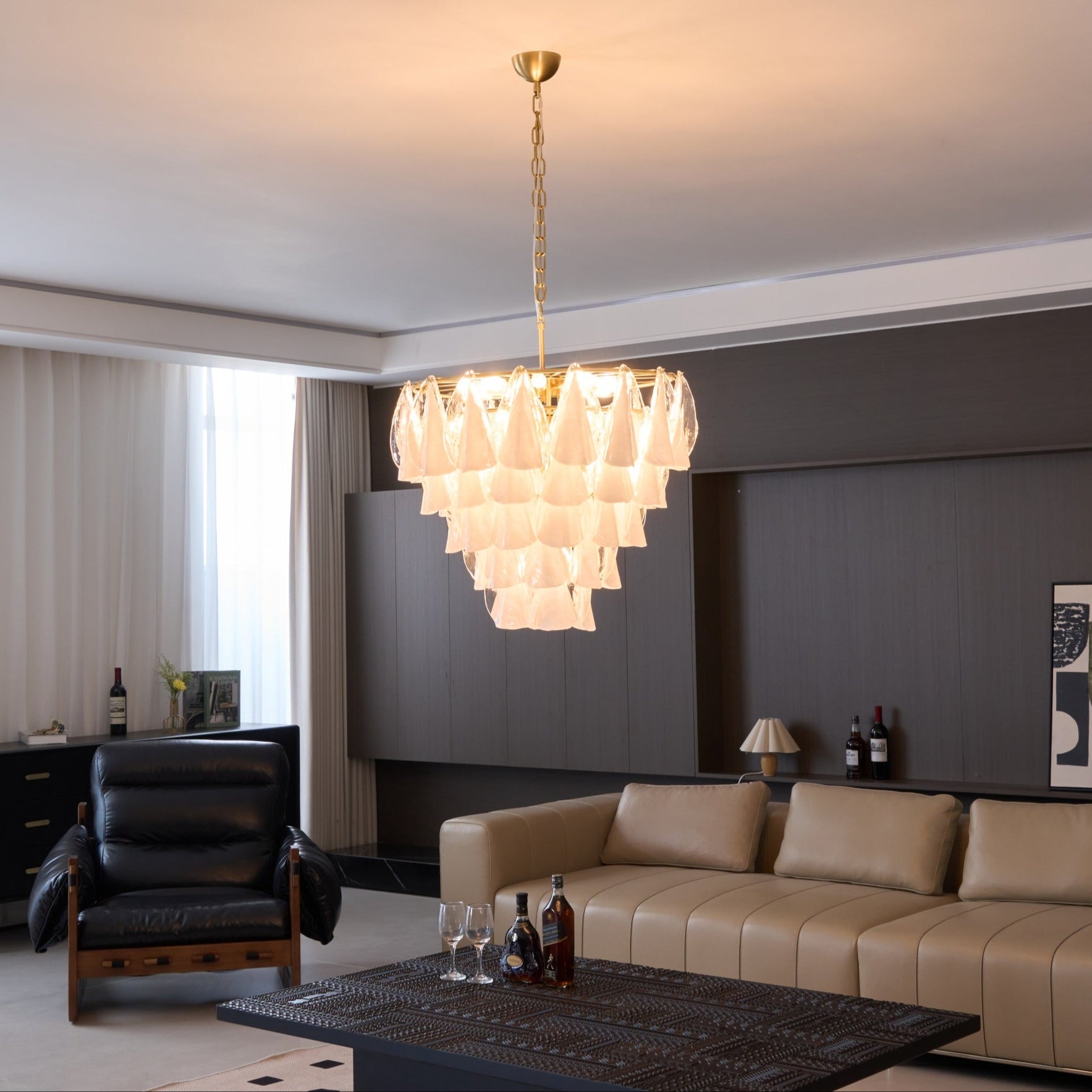 Lunara White Chandelier
