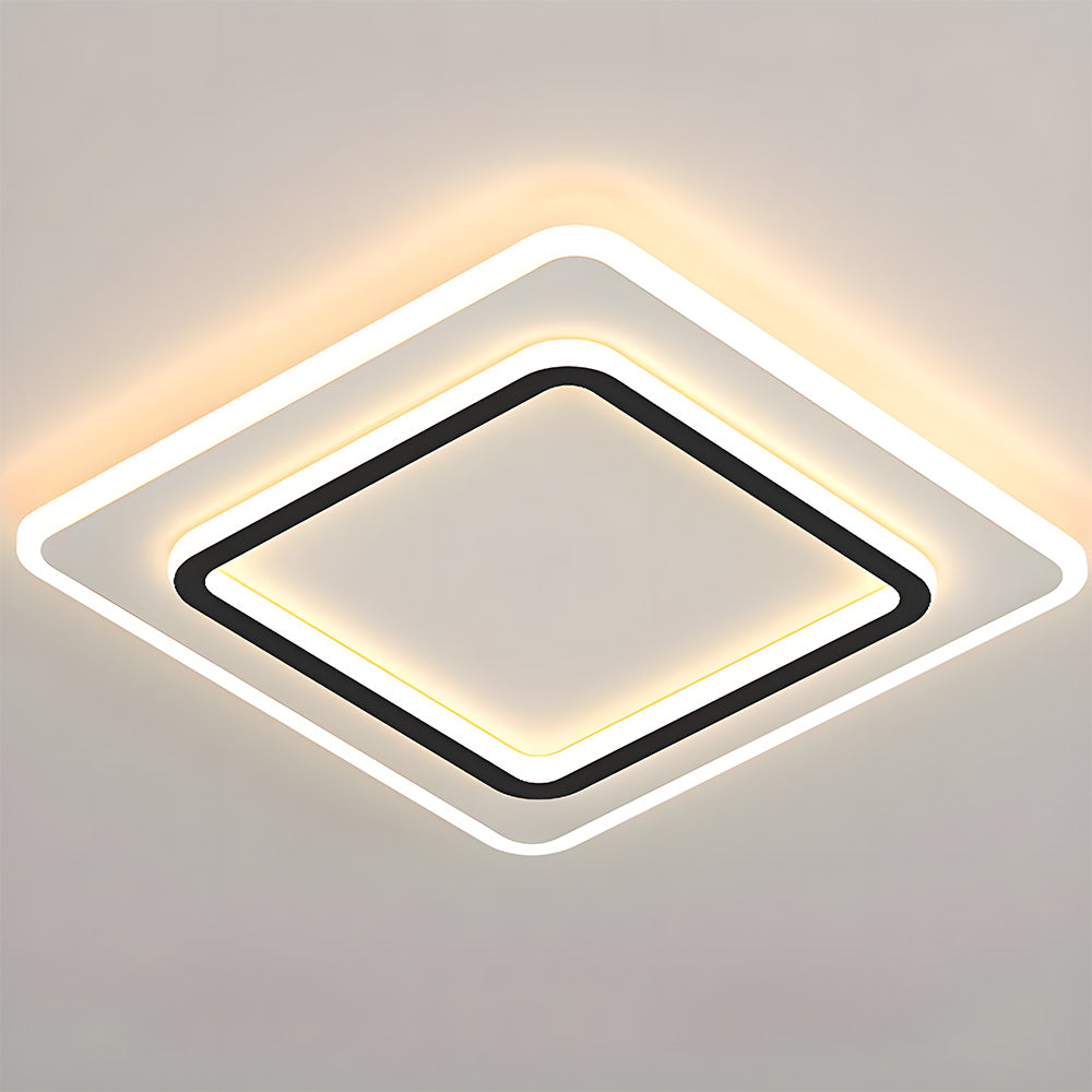 シンプルでクリエイティブなホワイトメタルLED寝室用シーリングライト