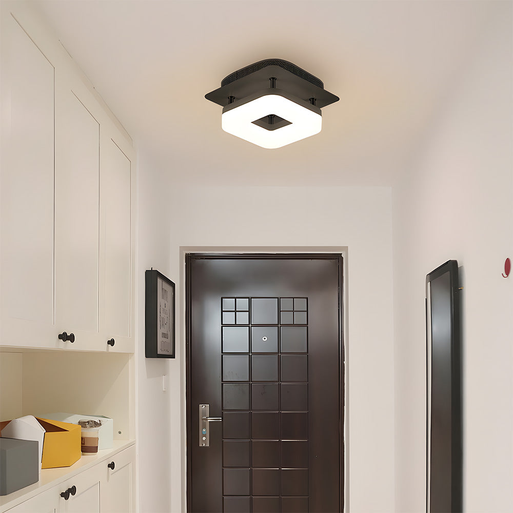 モダンなスクエアアクリルLED廊下天井ライト