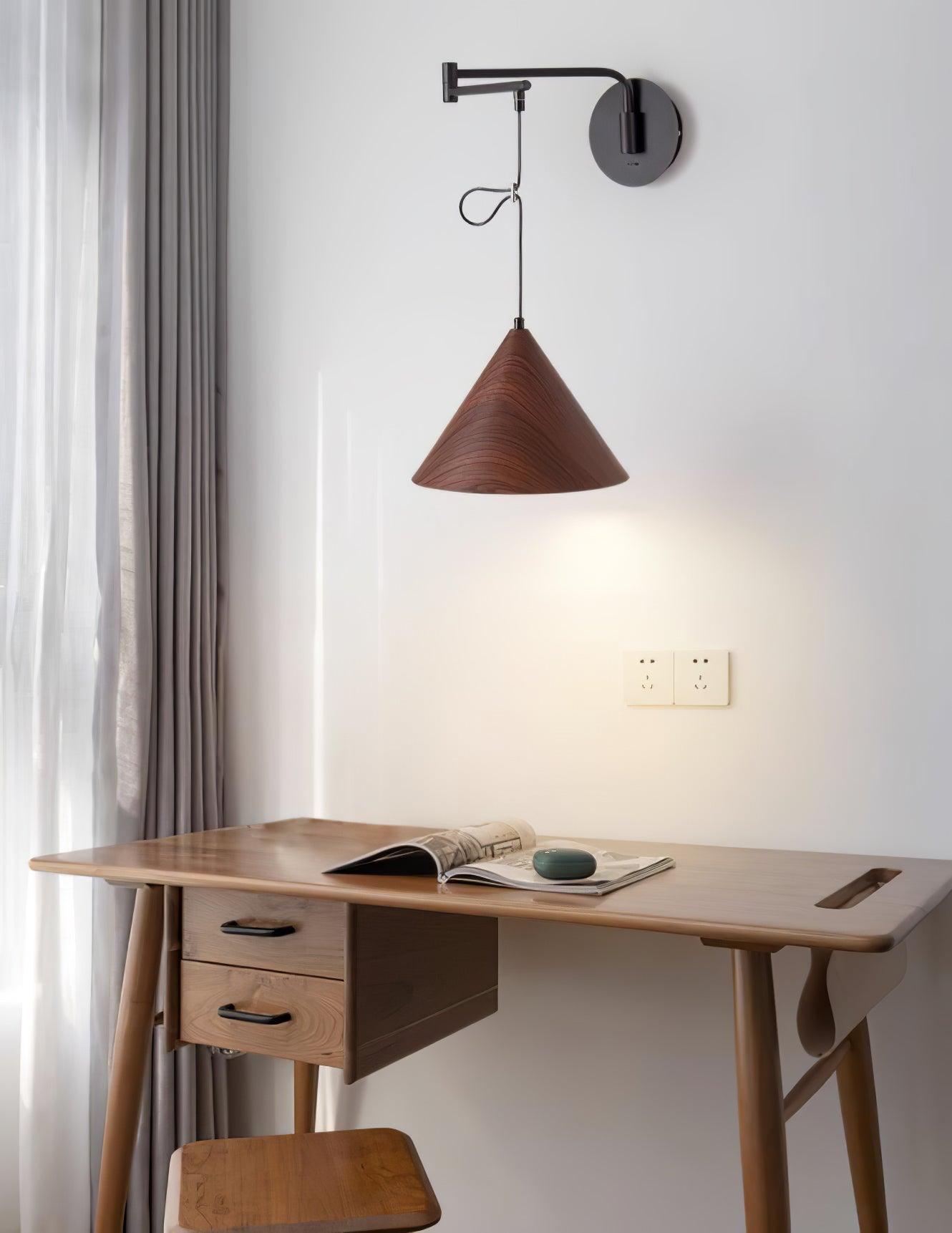 コーンスイングアームウォールランプ