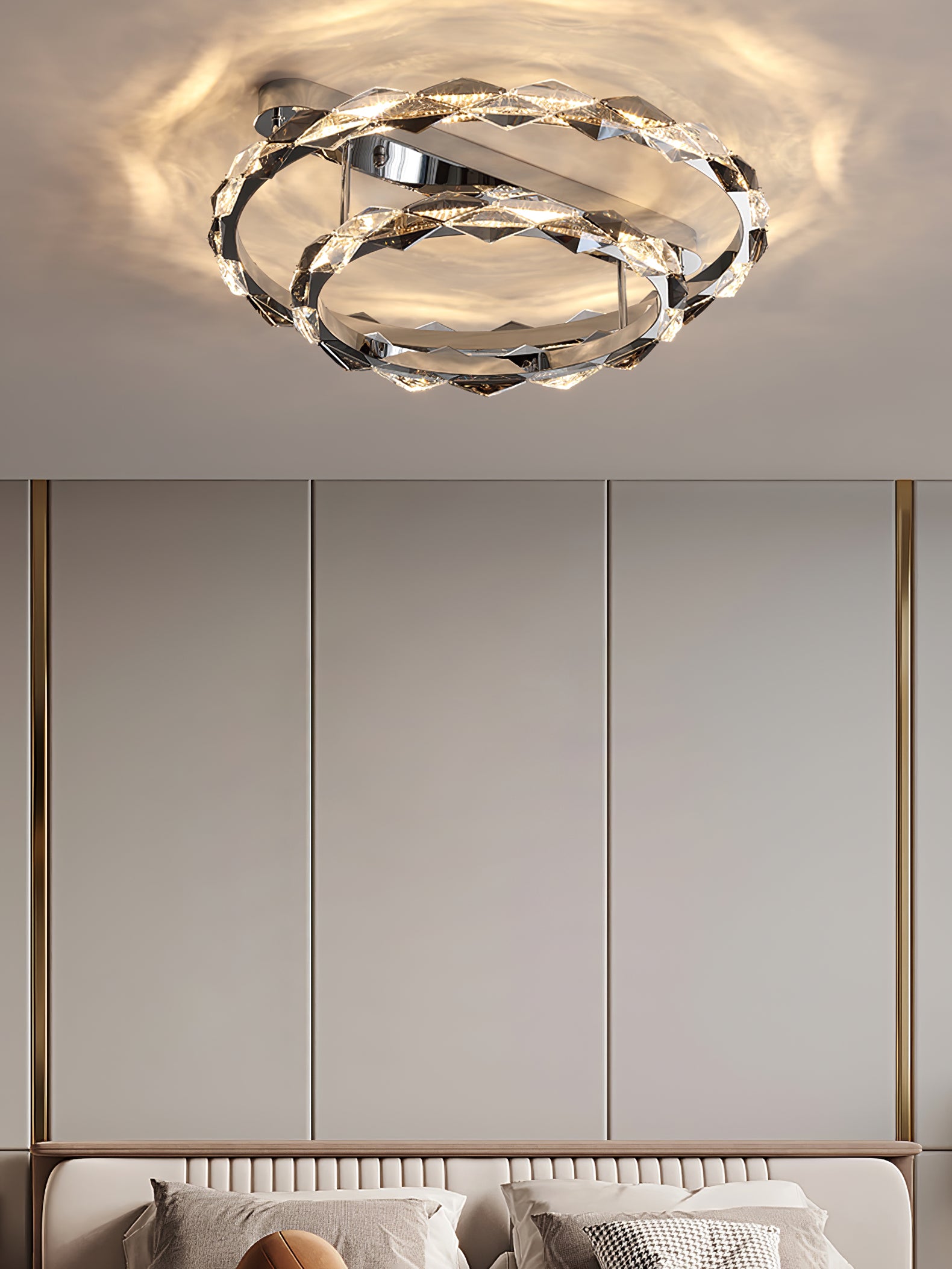 Rhombus Crystal Ceiling Lamp