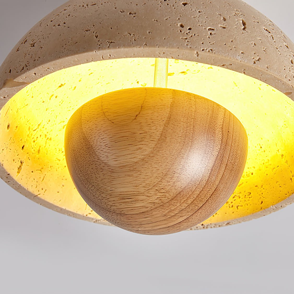 Flowerpot Travertine Ceiling Lamp