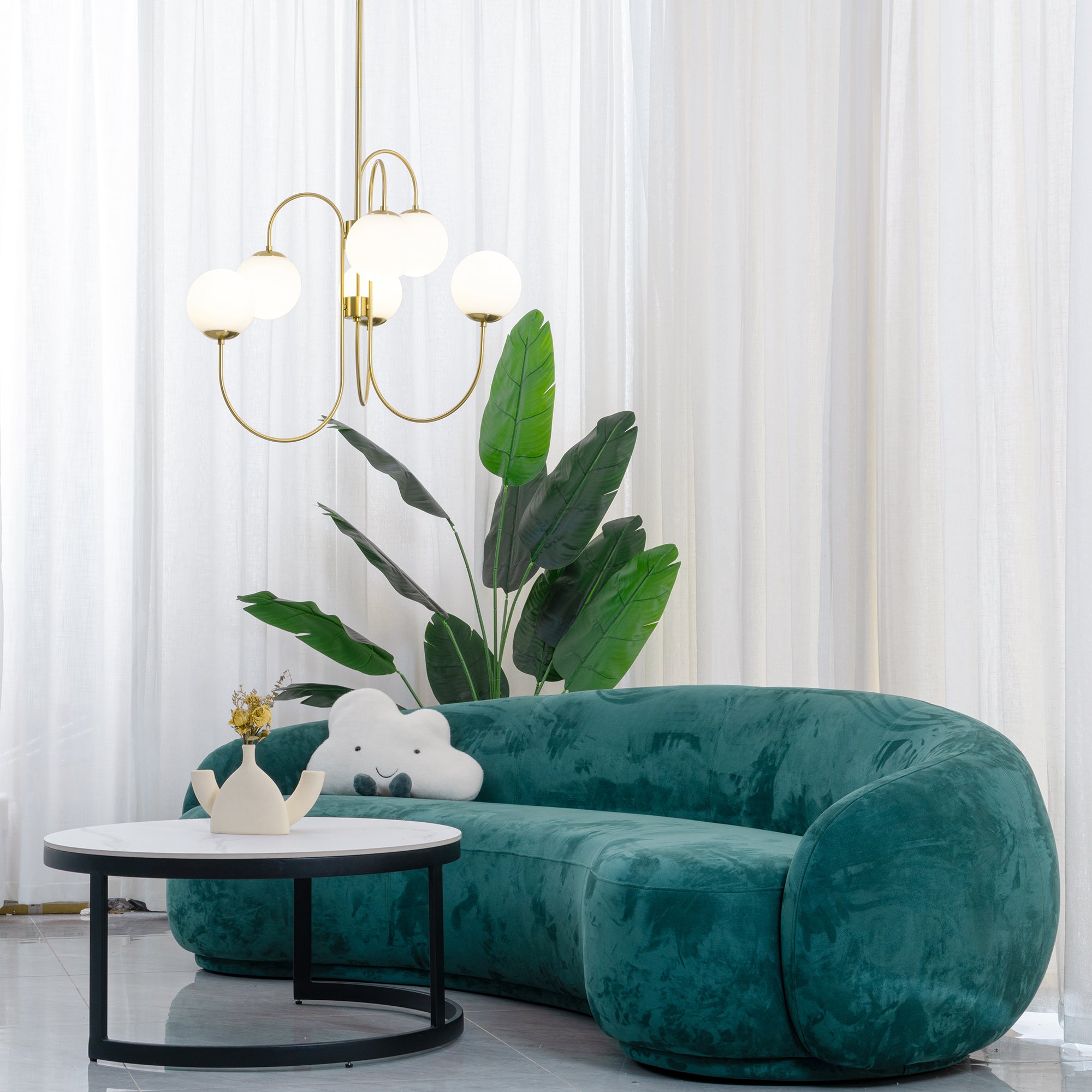 グースネックシャンデリア