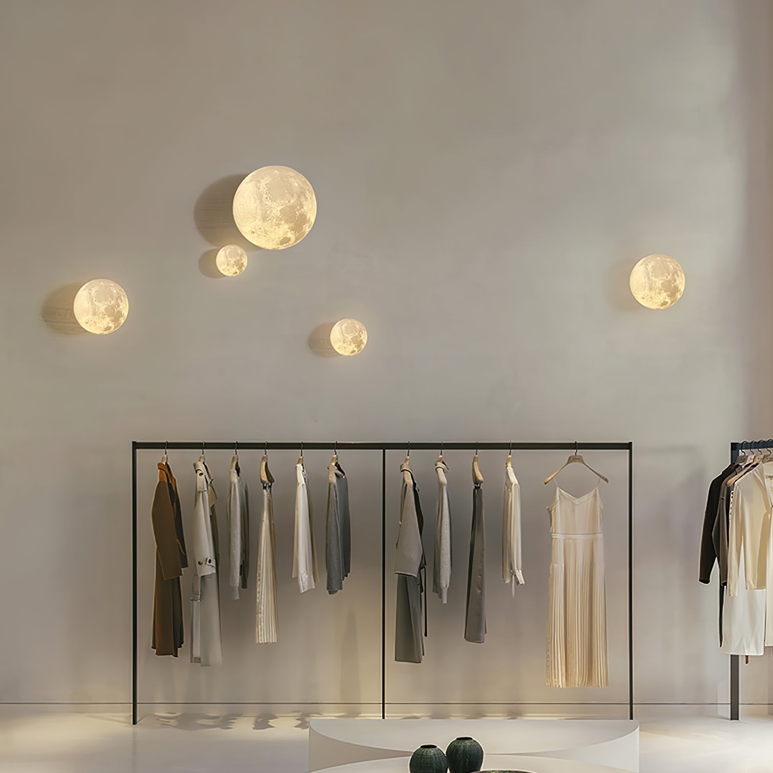 Hemisphere Moon Wall Lamp