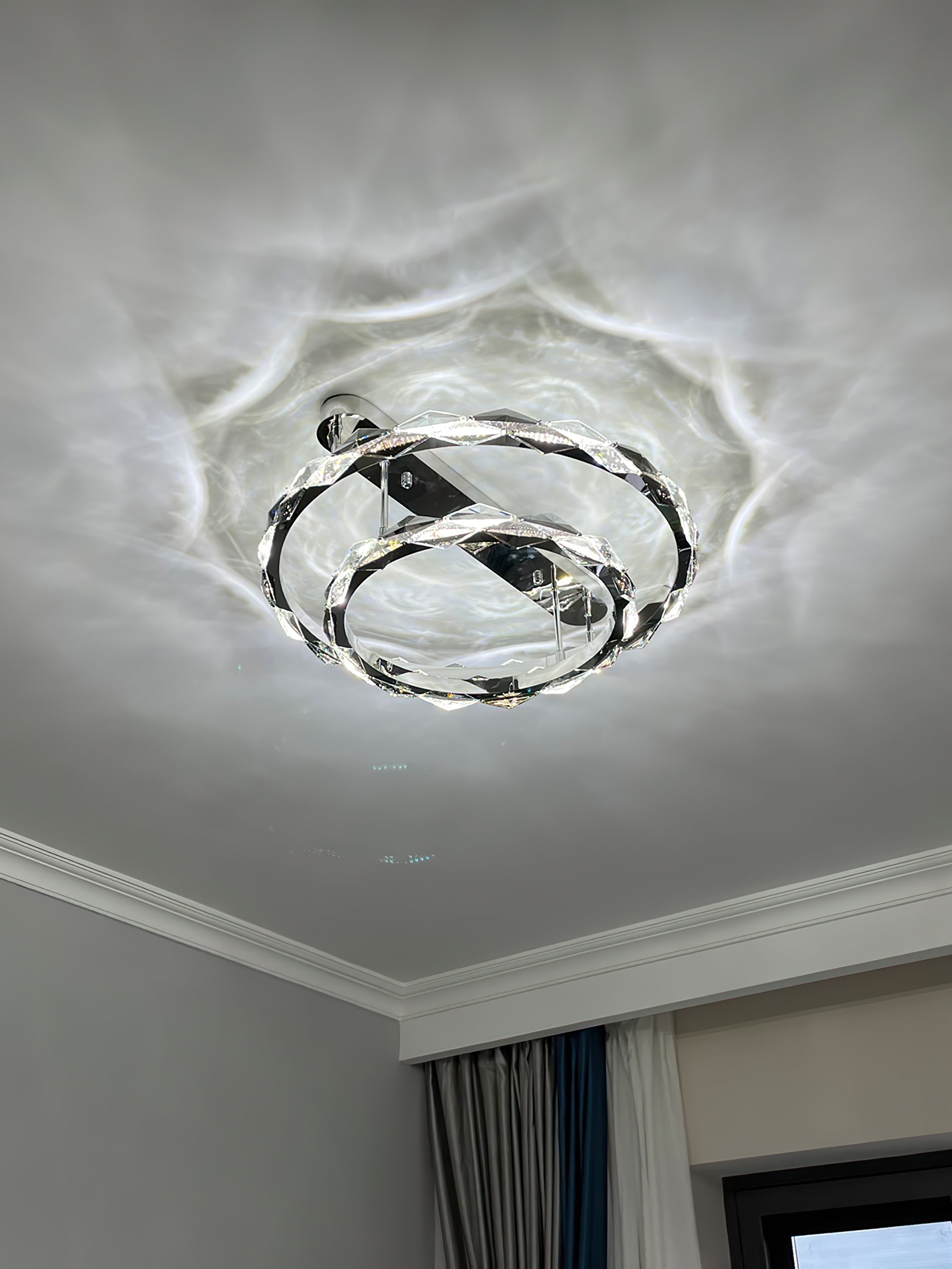 Rhombus Crystal Ceiling Lamp