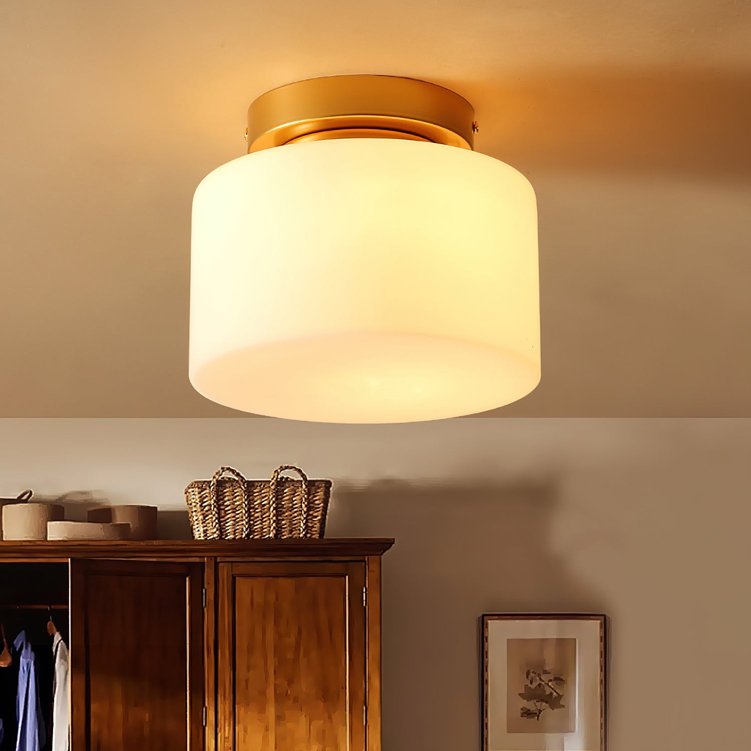 Tatum Glass Ceiling Light