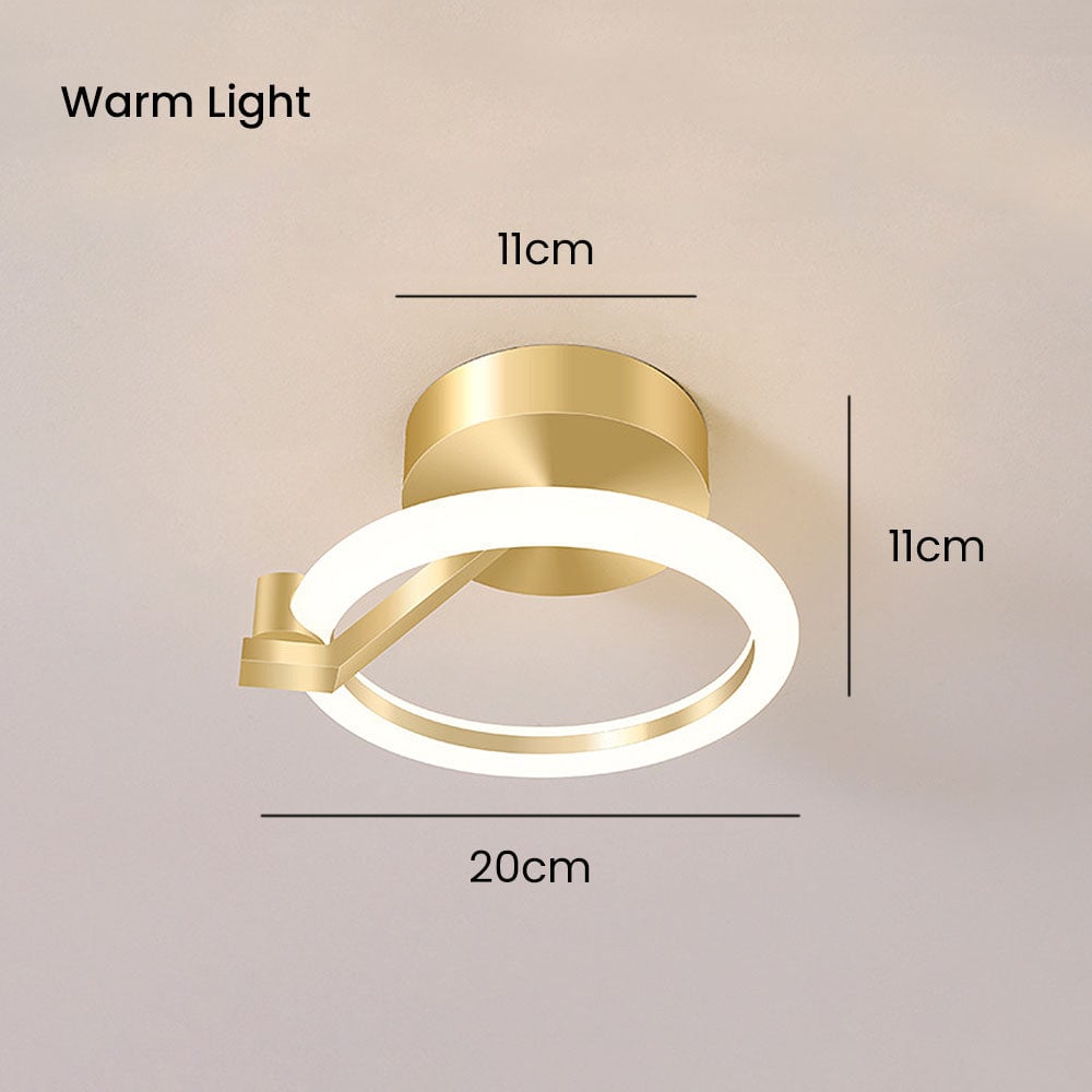 高級ミニゴールドリビングルームLEDシーリングライト