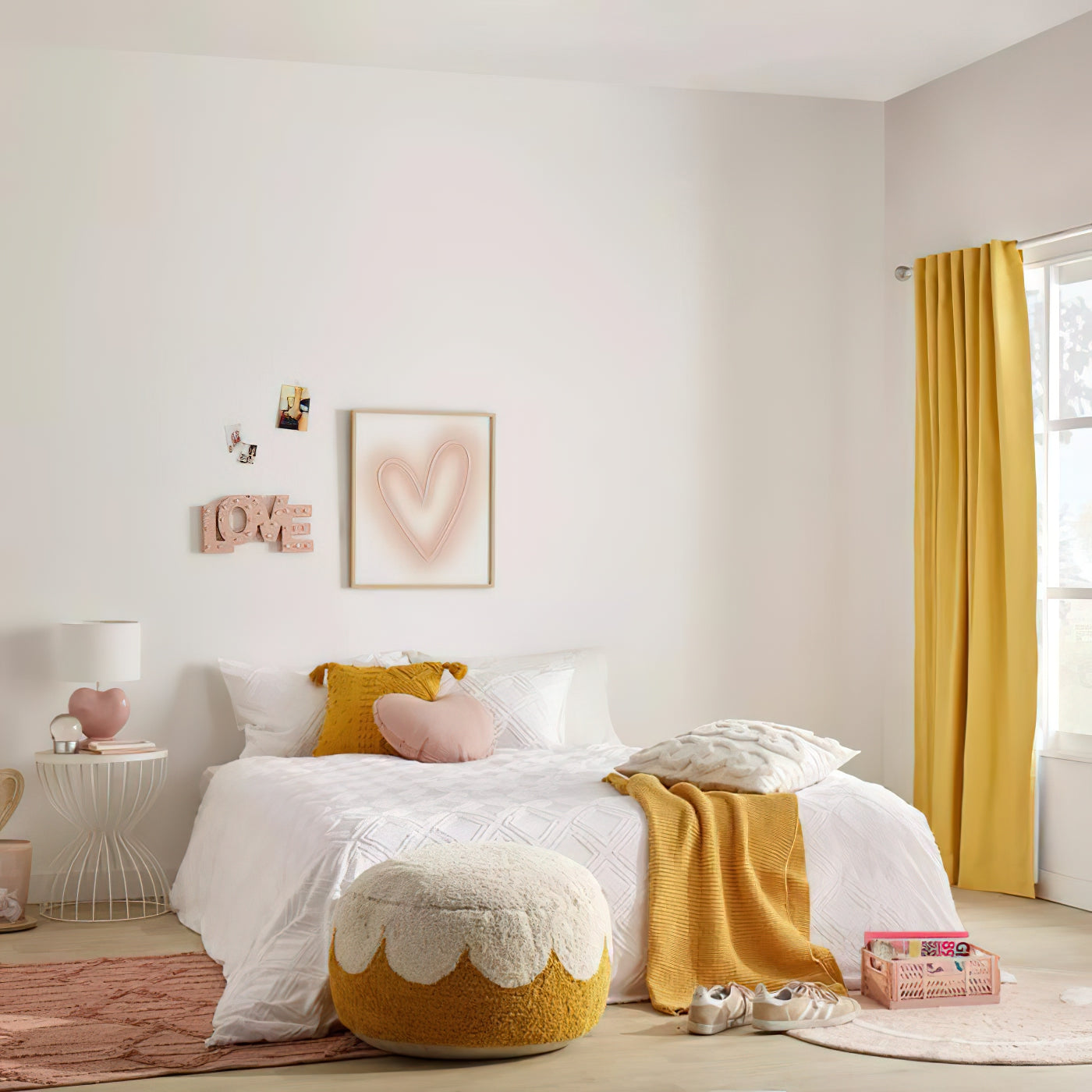 ハートテーブルランプ