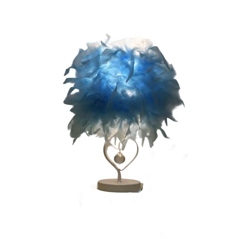 フェザークリスタルテーブルランプ