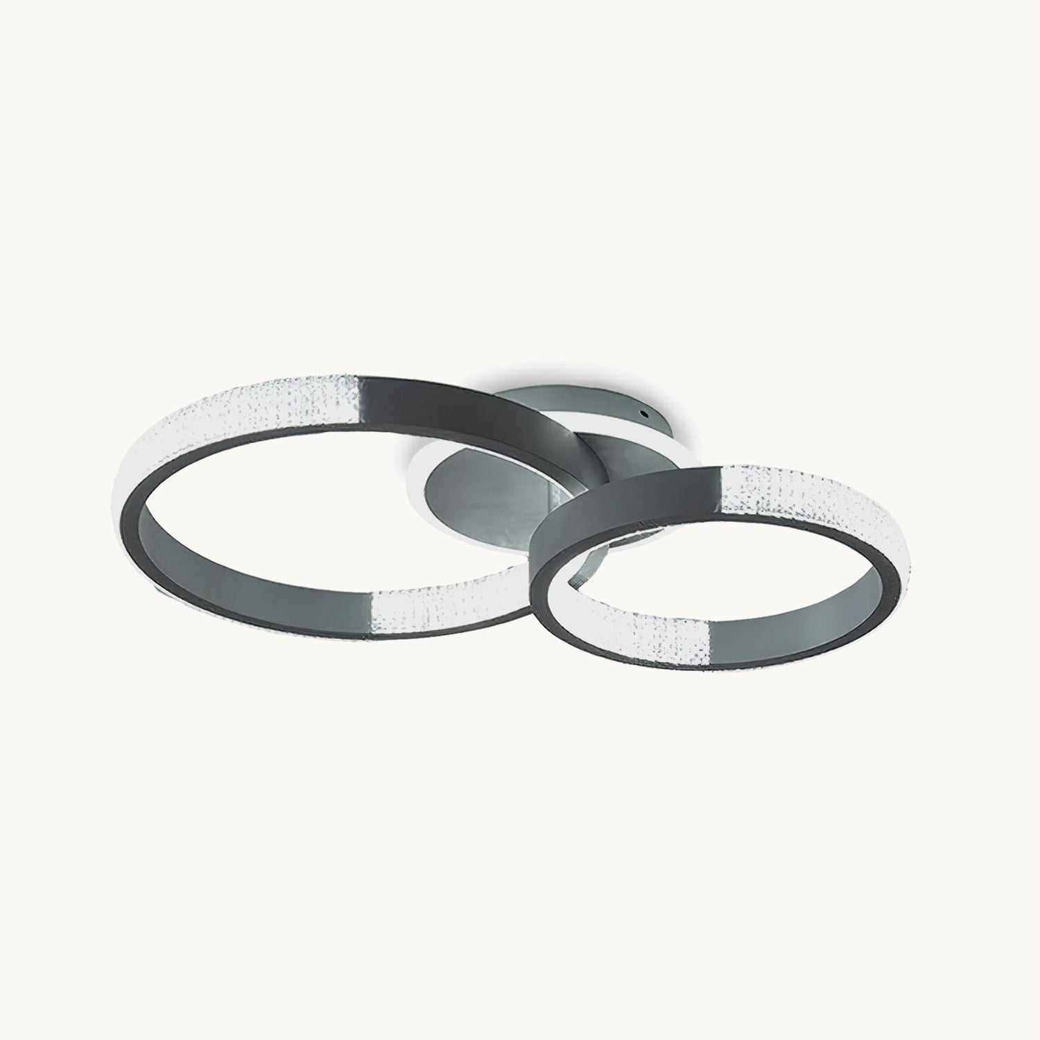 モダンなダブルリング天井ランプ