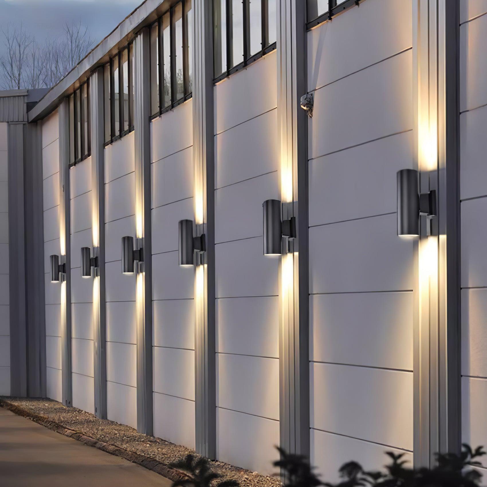 円筒形屋外ウォールライト