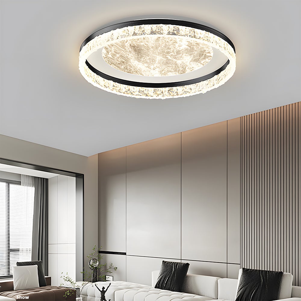 Black Minimalist Bedroom LED Ceiling lamp
