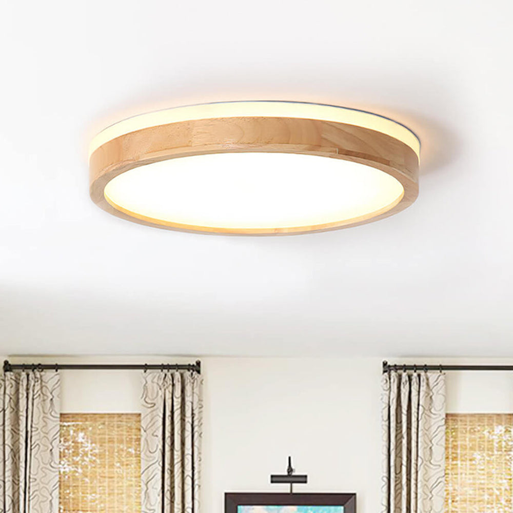 木製リビングルーム用LEDシーリングライト