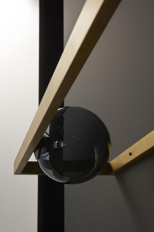 モンドリアンガラスの燭台