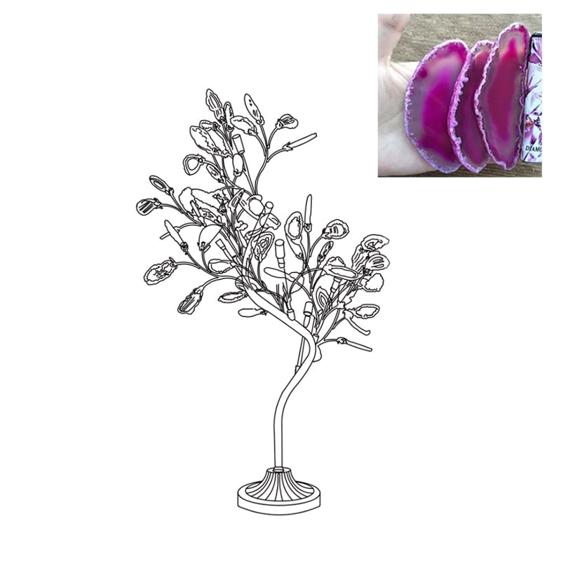 アゲートテーブルランプ