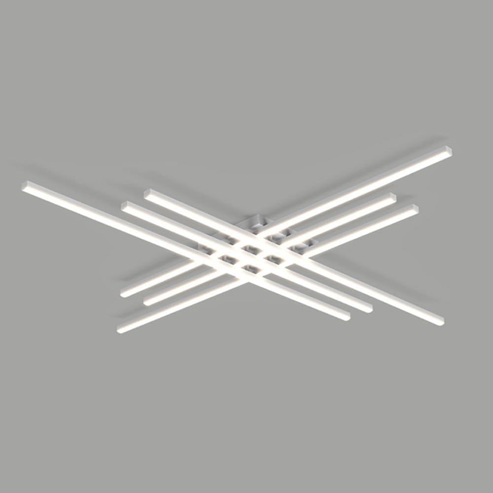 インダストリアルミニマリストアイアンリビングルームセミフラッシュLEDシーリングライト